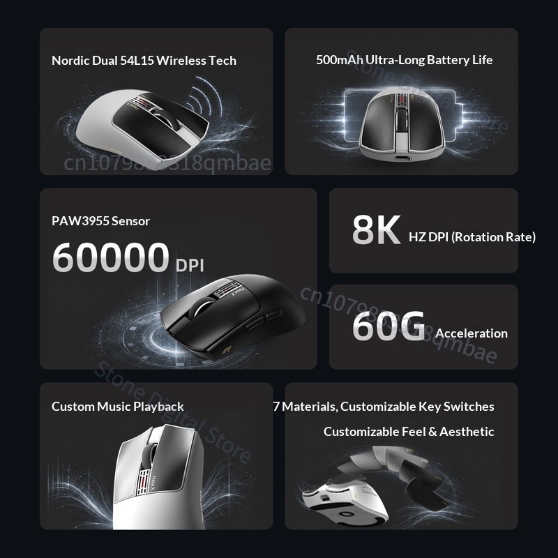 Mouse Gamer Sem Fio IPI HAZEX  - Esports Gaming Design avaliação e preço